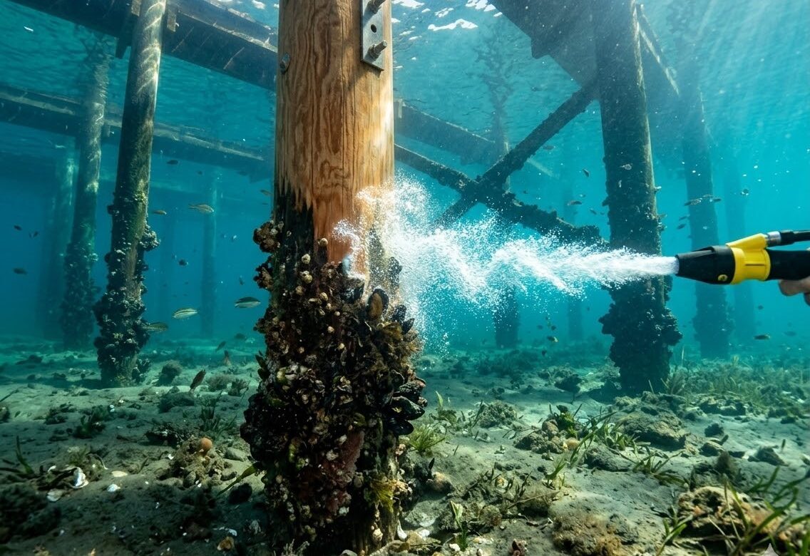 Cavitation Cleaning Extends Dock