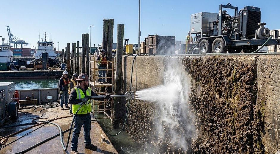 cavitation seawall cleaning