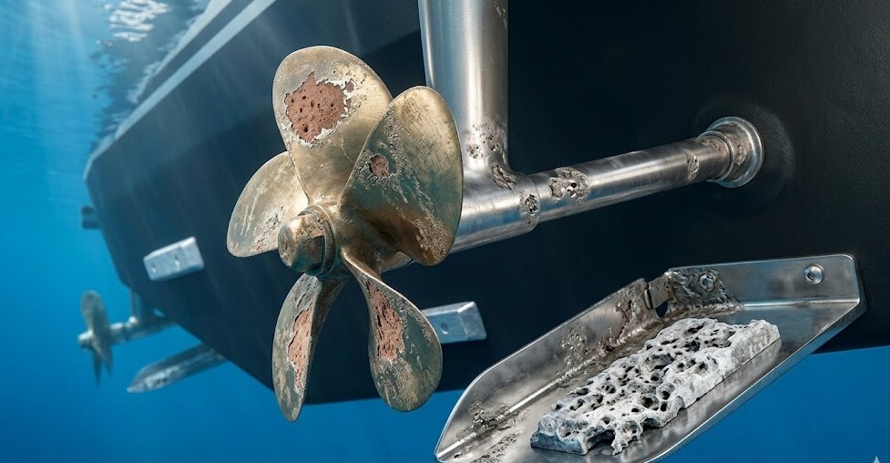 saltwater galvanic corrosion yacht