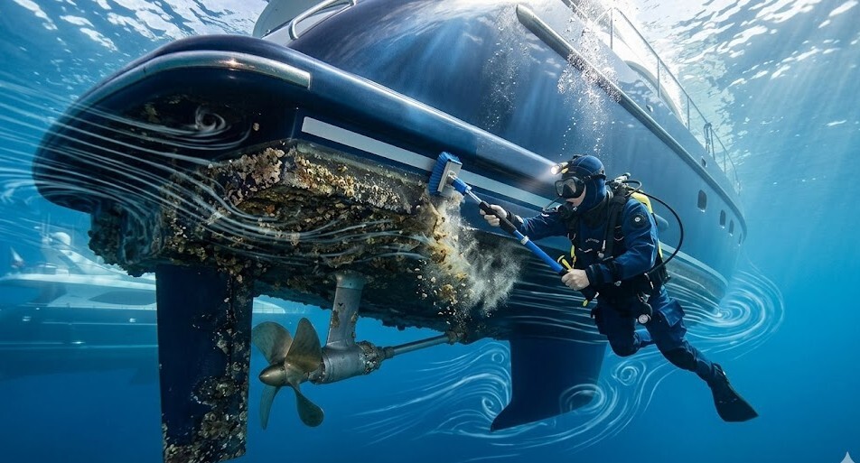 boat hull friction