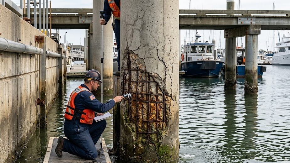 concrete piling spalling repair