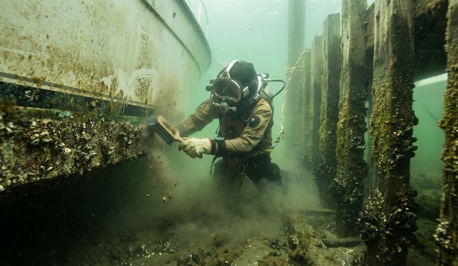 boat vs dock cleaning