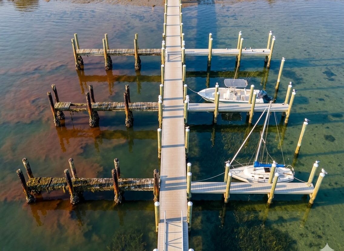 Environmental Impact of Dirty Dock Pilings